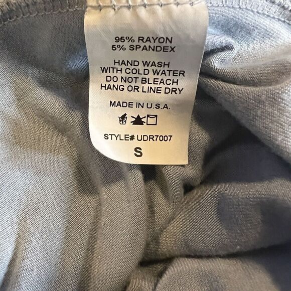 Urban X Umbre Maxi Dress With‎ Ruched Waist, Tie Dye Detail, Bottom Slit Size S - Picture 8 of 9